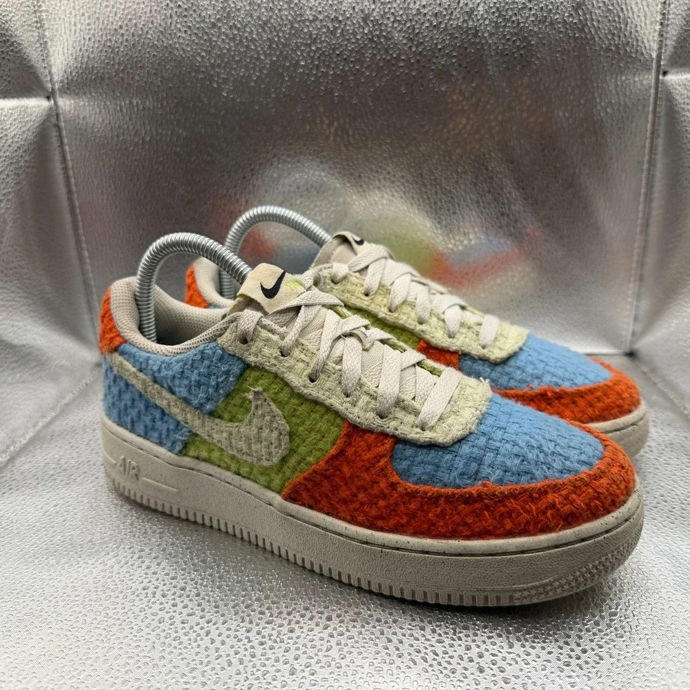 Size‎ 5.5Y Nike Air Force 1 LV8 Next Nature Low Hemp Multicolor Shoes DV2192-400